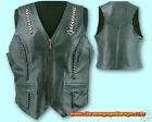 Indian Harley Plain Leather Motorcycle Vest w Lining items in 