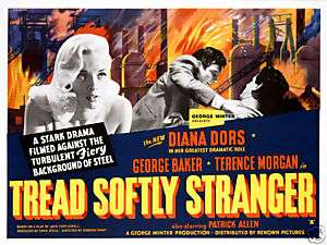 Tread Softly Stranger British Quad Orig Movie Poster  