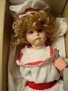 Marie Osmond USA Victorian Dress Porcelain Doll Charity AS IS  