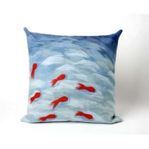   Square Indoor/Outdoor Pillow in Aqua Size 20