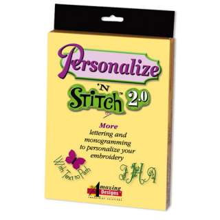 Enjoy personalizing your embroidery projects with the wide assortment 