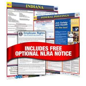  Indiana Labor Law Posters (State & Federal incl. NLRA 