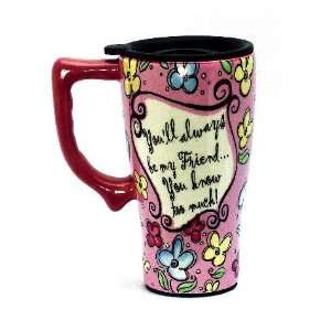  Ceramic Travel Coffee Mug   Best Friend