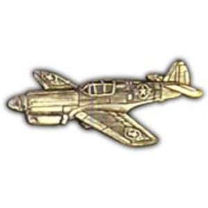  P 40 Warhawk Airplane Pin Pewter 1 1/2 Arts, Crafts 
