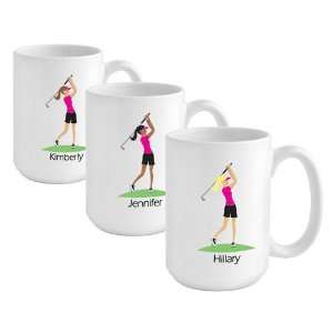  Baby Keepsake Go Girl Personalized Golfer Coffee Mug 