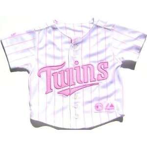   Twins MLB Baseball Girl Pink Replica Home Jersey