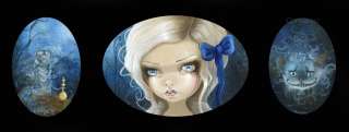 Taradoll Alice in Wonderland Absolem Cheshire cat big eyes doll art 