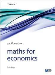 Maths for Economics, (019923681X), Geoff Renshaw, Textbooks   Barnes 