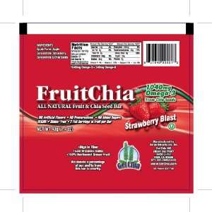 FruitChia All Natural / Real Fruit & Chia Seed Bar W/ Omega 3 