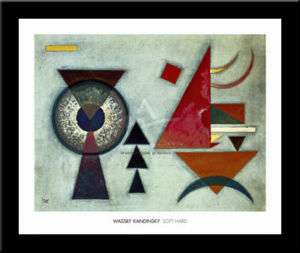 SOFT HARD, 1927 Abstract art FRAMED PRINT   Kandinsky  
