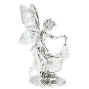  CANDLE HOLDER, FAIRY, SILVER PLATEDNEWNEW