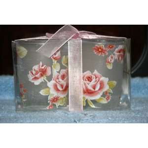  Tea Light Votive Candle Holder Roses 2 Pack