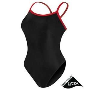   Piped Thin Strap Swimsuit Competition Swimsuits