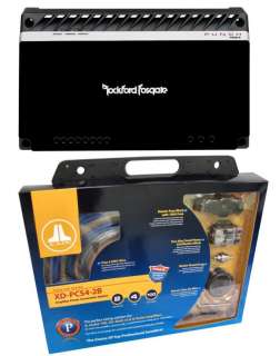 ROCKFORD FOSGATE P500 4 Channel Amplifier+ Amp Wire Kit  