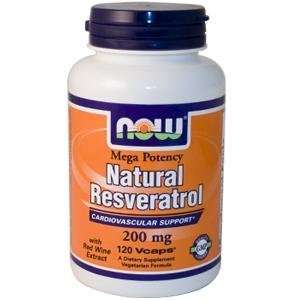  Now Foods Foods, Natural Resveratrol, Mega Potency, 200 mg 