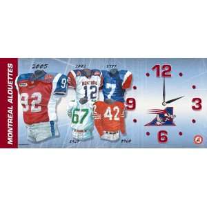  Montreal Alouettes 7X16 Clock   Memorabilia Sports 