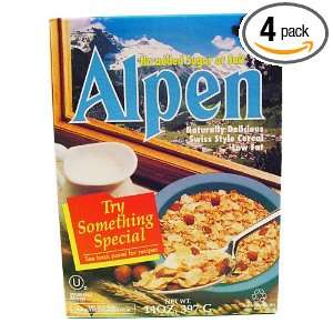 Alpen Cereal N/S, 14 Ounce Boxes (Pack of 4)  Grocery 