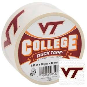 Shurtech College Logo Duck Tape 1.88 Wide 10Yd Roll virginia Tech 2Pk