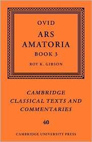 Ovid Ars Amatoria, Book III, Vol. 3, (0521124212), Ovid, Textbooks 