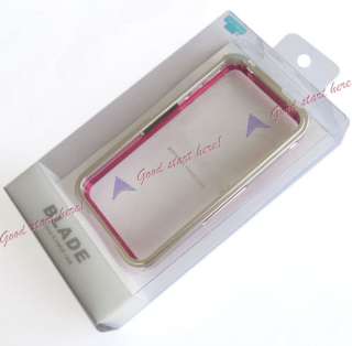 Mix Colored Aluminum Blade Element Metal Bumper Cover Case For iPhone 