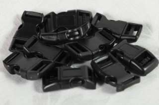 550 PARACHUTE CORD CURVED SIDE RELEASE BUCKLES   LOT OF 5, 10, 15, 20 