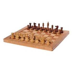  Heirloom Chess Set, Solid Cherry/Curly Maple Chess Board 