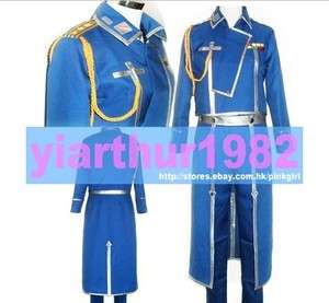 Fullmetal Alchemist Army Uniform Cosplay Costume Roy  