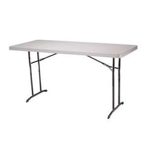  Lifetime® 72 Adjustable Height Folding Table, Almond 