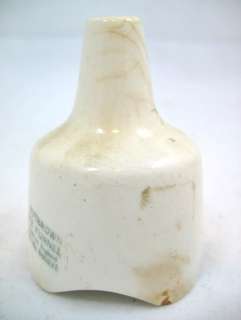 VINTAGE Cream White Ceramic NUTBROWN PIE FUNNEL ENGLAND  