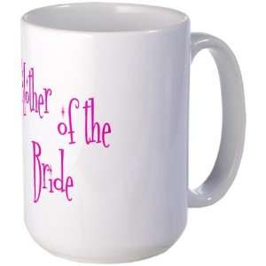  Mother of the Bride Pink Twinkle Wedding Large Mug by 