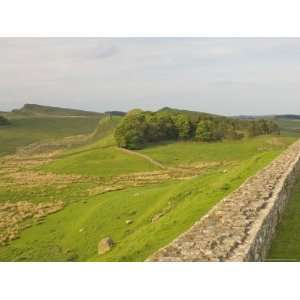  Roman Wall to East at Housesteads Fort to Sewing Shields 