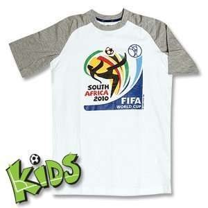 2010 WC Logo Tee   White/Grey   Boys 