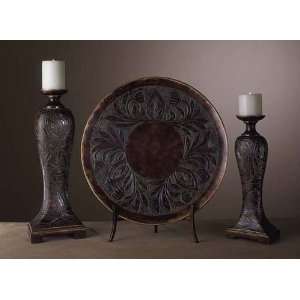   Charger and Set of 2 Candle Holders (candles not i