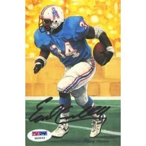 1991 Earl Campbell Signed Nfl Hof Card Psa/dna   Signed NFL Football 