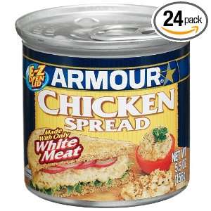 Armour Chicken Spread, 5.5 Ounce Cans (Pack of 24)  