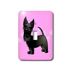 Janna Salak Designs Dogs   Cute Black Scottie   Cartoon Dog   Pink 