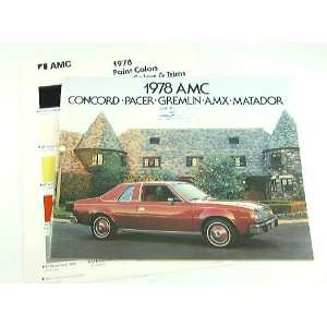  1978 78 AMC BROCHURE AMX Concord Pacer Matador Gremlin 