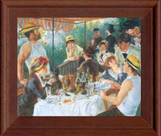 Framed Canvas Picture, Print, Renoir, People, Gathering  