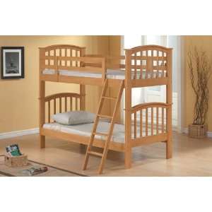  Size Over Twin Size Kids Extra Durable Mission Style Kids Bunk Bed 