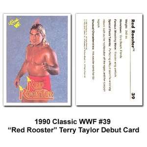  Classic Red Rooster Terry Taylor Wwe Debut Card Sports 