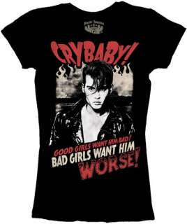 NEW Cry Baby TV Movie Bad Girls Want Him Womans Shirt  