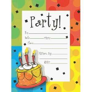   Celebration Invitation Postcards (8) Party Supplies
