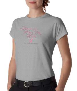 Theres No Place Like Hope Cancer Ladies Tee Shirt  