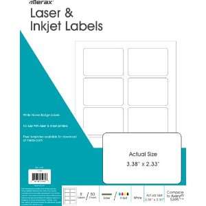   Label Compare to Avery 5395 (50 Sheets) (400 Labels)