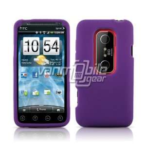 VanMobileGear HTC EVO 3D (Sprint) Case   Purple Soft Silicone Gel Skin 