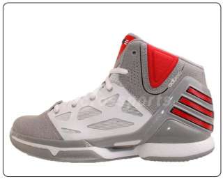 Adidas adiZero Rose 2.5 J Silver Red New 2012 Youth Basketball Shoes 