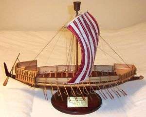 Ancient Egyptian seaworthy military vessel ship model  