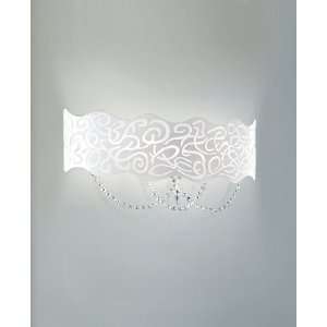  Marea wall sconce   large, silver, 110   125V (for use in 