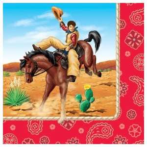  Rodeo Cowboy Dinner Napkins Toys & Games