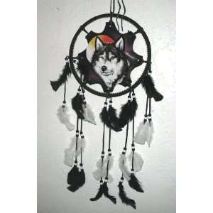  Authentic Original Painting of Wolf Leather Star By Native 